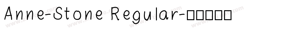 Anne-Stone Regular字体转换